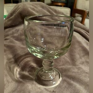 Vintage 18oz Elegant Clear Glass Goblet